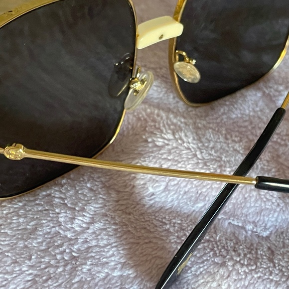 GUCCI EUC SUPREME UNISEX SQUARE GG PRINT MONOGRAM MIRROR SUNGLASSES - Picture 10 of 12